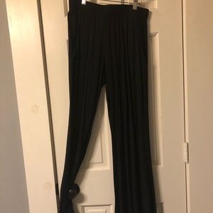 Black Wide Leg Dress Pants. Size Small